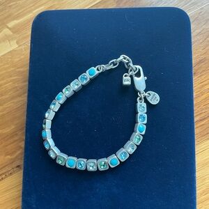 Chic Silver and Blue DKNY Bracelet